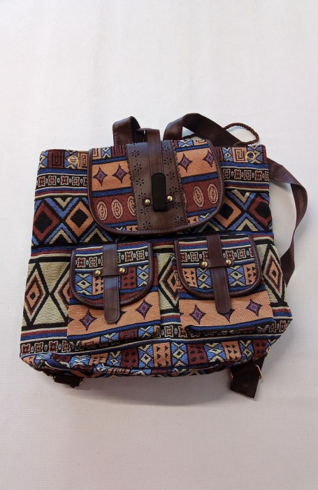 Rucsac de pânză pentru femei Zeollashop, stil hippie, vintage [2]