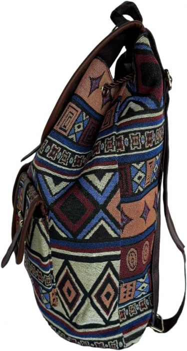 Rucsac de pânză pentru femei Zeollashop, stil hippie, vintage [6]