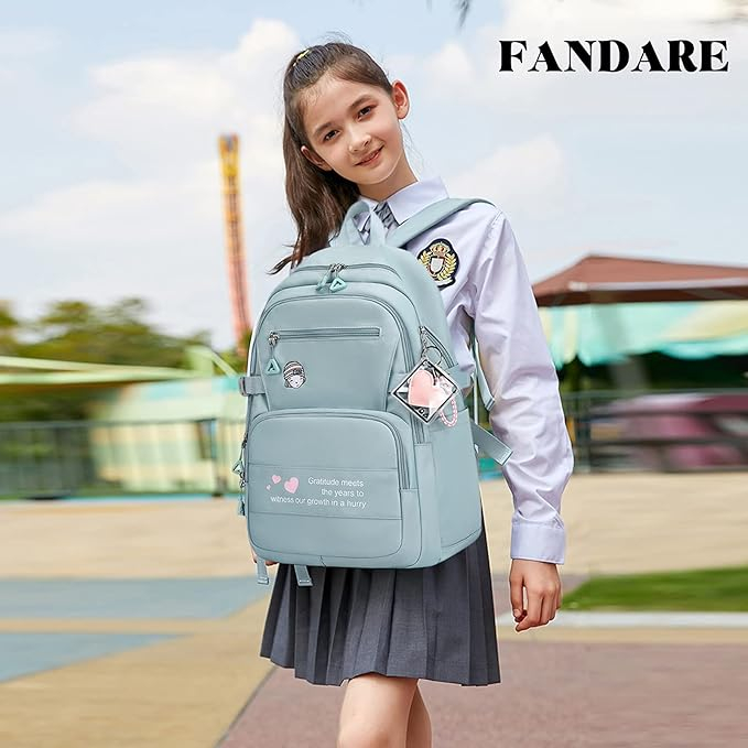 Rucsac de scoala pentru copii FANDARE, 32 x 22 x 45 cm, albastru [2]