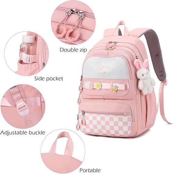 Rucsac de scoala pentru copii JANSBEN, unisex, negru [4]