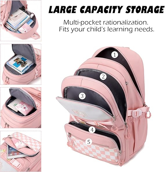 Rucsac de scoala pentru copii JANSBEN, unisex, negru [5]