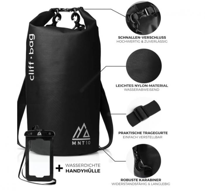 Rucsac impermeabil MNT10 Dry Bag Cliff-Bag, 20L [2]