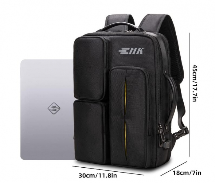 Rucsac laptop HEROIC KNIGHT impermeabil, negru [2]