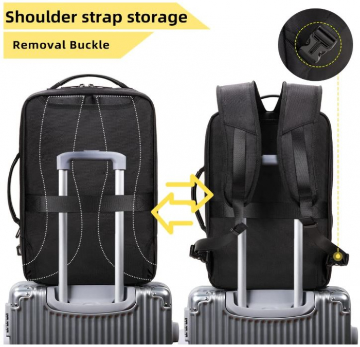 Rucsac laptop HEROIC KNIGHT impermeabil, negru [4]