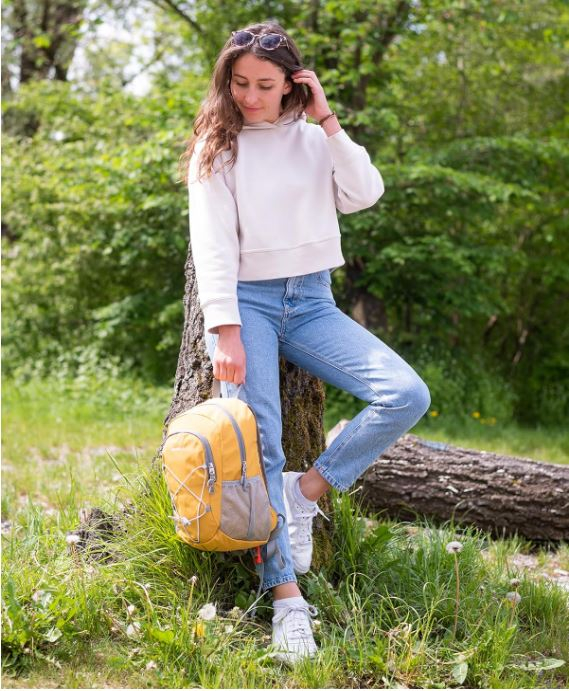 Rucsac mic de drumeție si trekking WATERFLY 12L, galben [9]