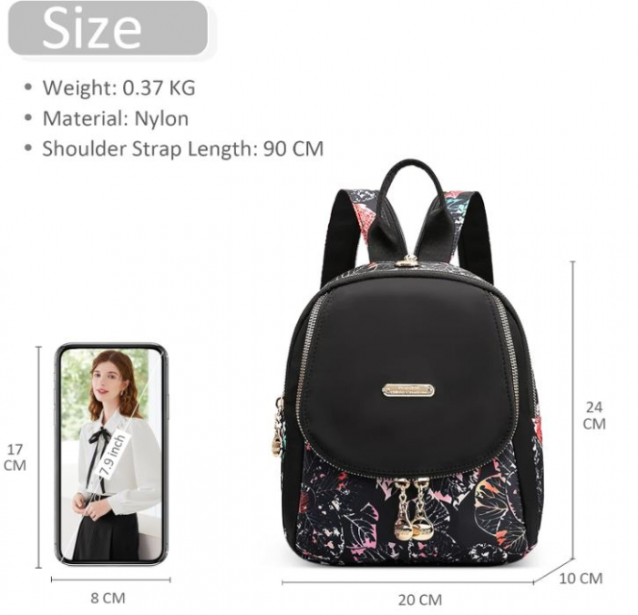 Rucsac mic DIRRONA, de damă, cu design imprimat [6]