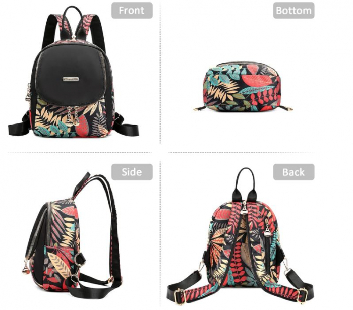 Rucsac mic DIRRONA, de damă, cu design imprimat [5]