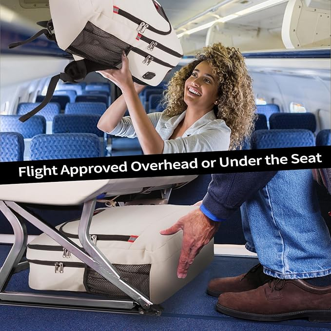 Rucsac pentru laptop Della Gao, port de încărcare USB, 50 x 32 x 20 cm, bej [6]