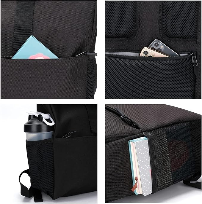 Rucsac pliabil multifuncțional MoFut, pentru laptop de 15.6 inch, negru [5]