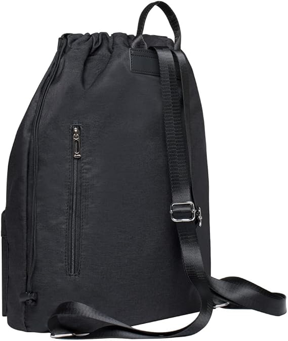 Rucsac sport KAUKKO, cu snur, unisex, negru [6]