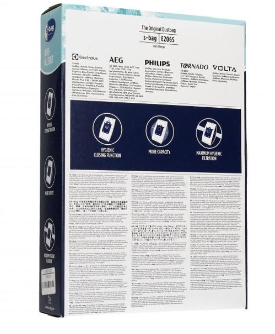 Set 4 saci de aspirator E206S, ELECTROLUX 9001684605, ANTI-ALLERGY [2]