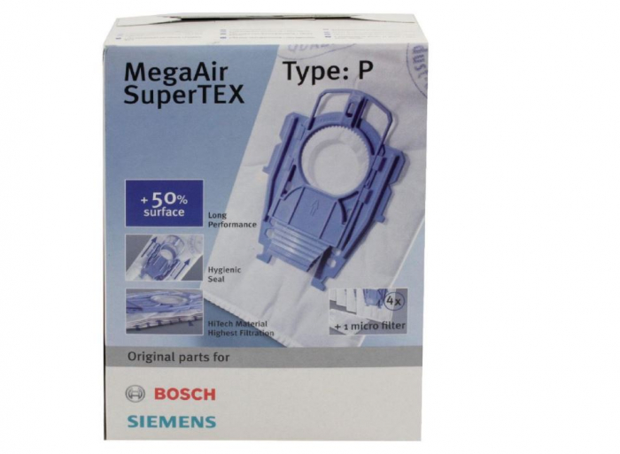 Set 4 saci aspirator Bosch 00468264 pentru modelele VS08, BSG8 [1]