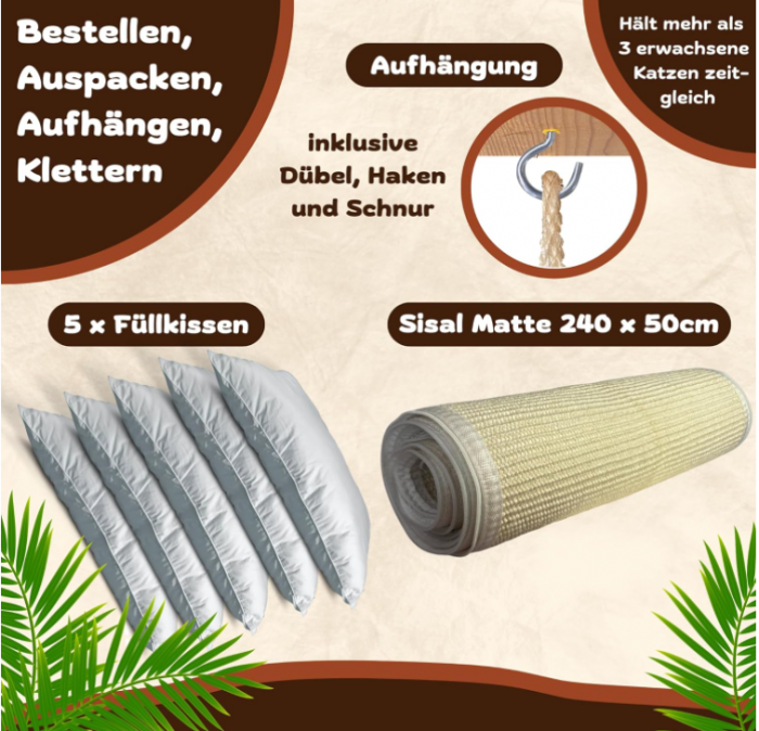 Sac de de zgâriat si cățărat pentru pisici Samtkönig [3]