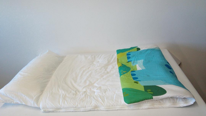 Sac de dormit Decalsweet, pentru copii cu pernă detașabilă, 150 x 60 cm, dinozaur [4]