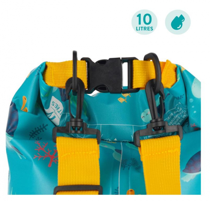 Sac impermeabil Legami, cu 2 curele, albastru, 10L [3]