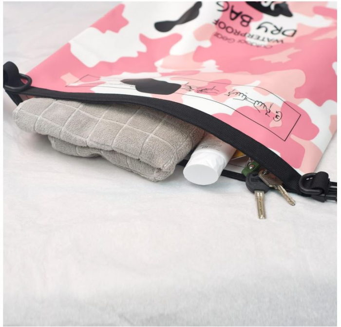 Sac impermeabil YUMQUA, 30L, roz [5]