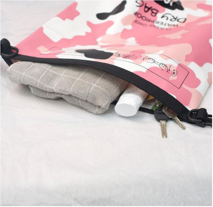 Sac impermeabil YUMQUA, 5L, roz [7]