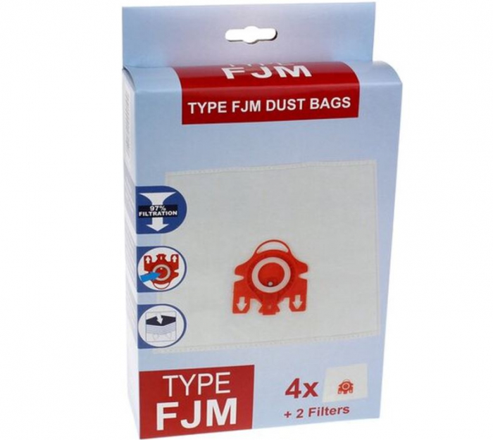 Set 4 saci aspirator pentru Miele, S2 -> S7, compatibil 09917710 [1]