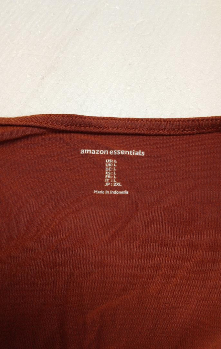 Salopetă cu mânecă scurtă și croială largă Amazon Essentials pentru femei, caramiziu, L [6]