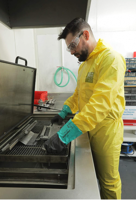 Salopetă Ansell de Femei Y23t132,împotriva substanțelor chimice, Galben, Marime L [6]