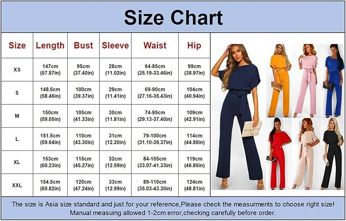 Salopetă eleganta pentru dame Amropi, cu mânecă scurtă, albastru, marime S [2]