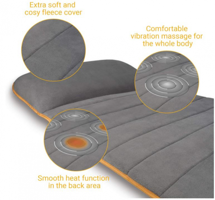 Saltea de masaj Medisana MM 825 pentru întreg corpul, 5 programe, cu încălzire [8]