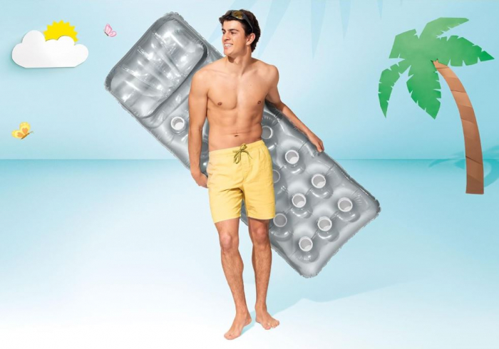 Saltea gonflabila Intex 58894EU, pentru plaja, 1 persoana, gri [7]