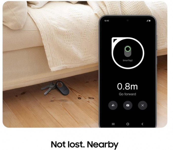 Samsung Galaxy SmartTag2, cu până la 500 de zile de funcționare, rezistent la apă, negru [6]