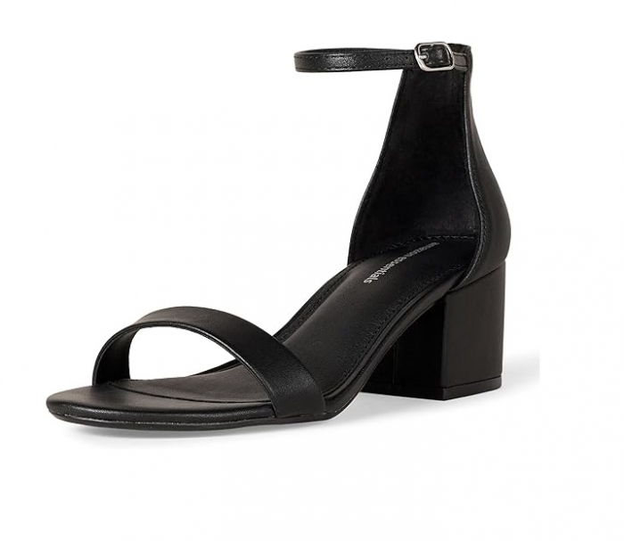 Sandale cu toc pentru femei Amazon Essentials, negru, 38.5 [1]