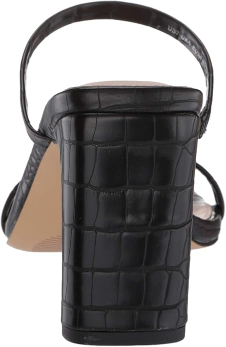 Sandale cu toc pentru femei The Drop Avery, 2 curele, negru, 41 [6]