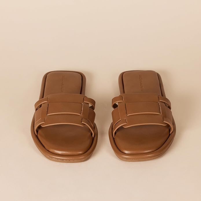 Sandale pentru femei Amazon Essentials, maro, 44 [8]