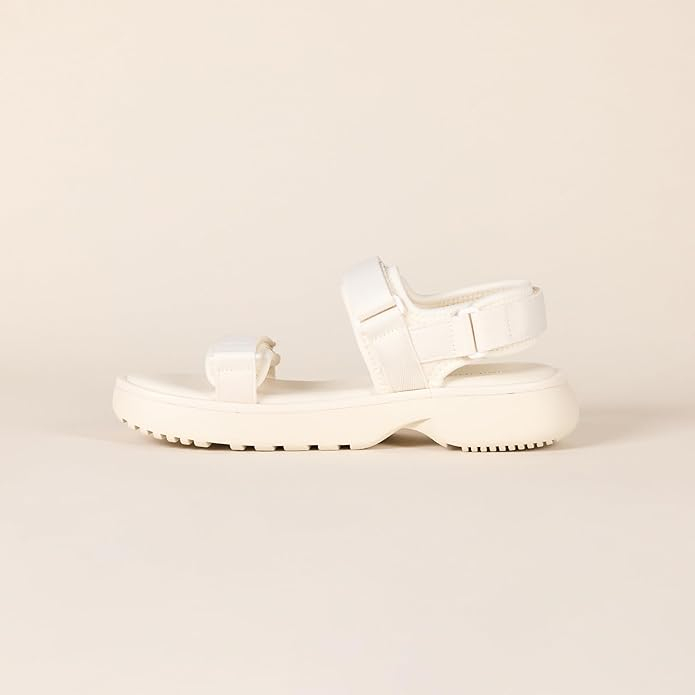 Sandale pentru femei Amazon Essentials, talpa cu spuma cu memorie, alb, EU 36 [6]