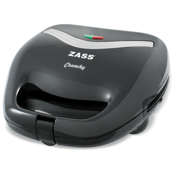 Sandwich-maker Zass ZSM 02, putere 750W, Negru [1]