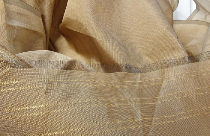 Sari de mătase din Kerala Banarasi, Jaanvi, auriu [6]