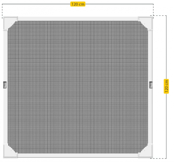 Schellenberg Plasa insecte / tantari, Alb, 50747, 120 x 120 cm (poate fi scurtat) [7]