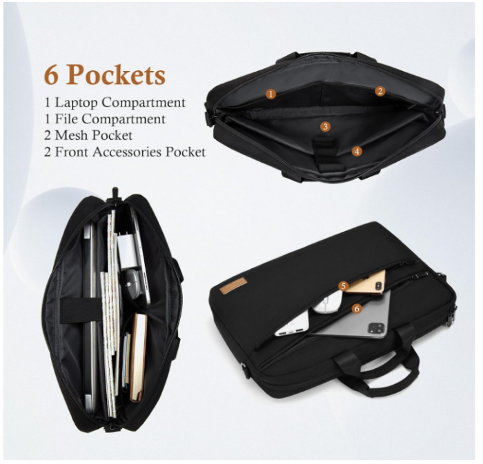 Servieta/Geanta de umar Bagasin pentru laptop de 16 inchi (40 cm) [4]