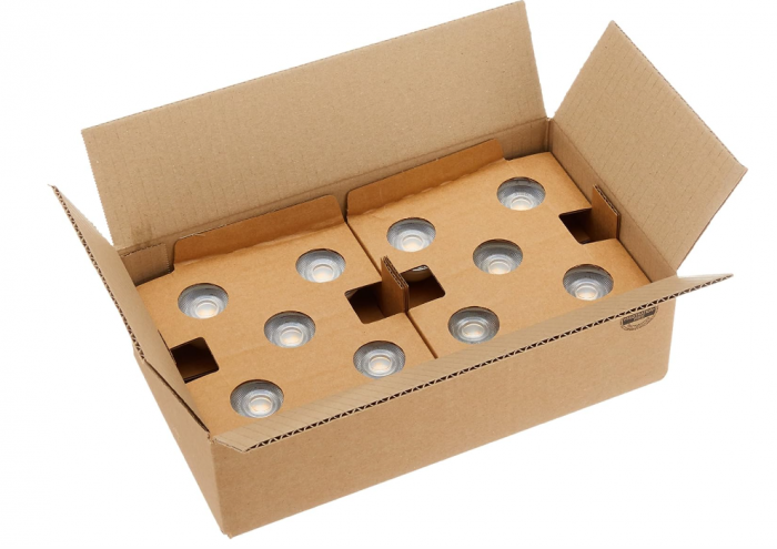 Set 10 becuri spot cu LED GU10 Amazon Basics,  4.7 W (echivalent cu 50 W), alb cald [8]