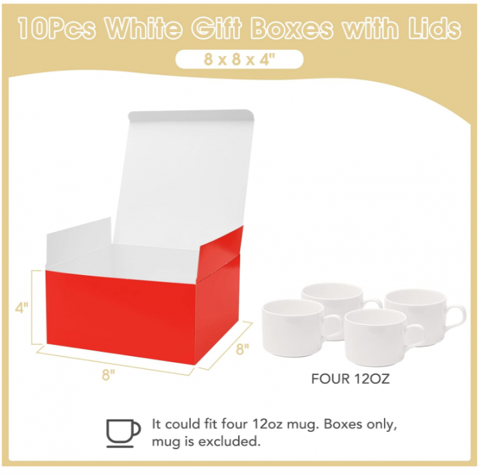 Set 10 Cutii de cadou HOUSE DAY, 20 x 20 x 10 cm, pentru crafting [4]