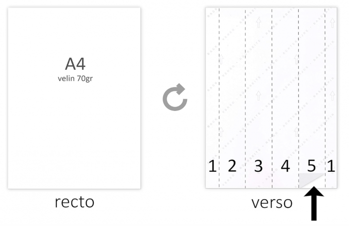 Set 100 coli A4 cu etichete adezive, 5 sloturi pentru decupare mai usoara [3]