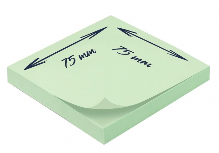 Set 1200 Notes autoadezive WAYTEX, 12 blocuri de 100 coli, 75 x 75 mm [3]