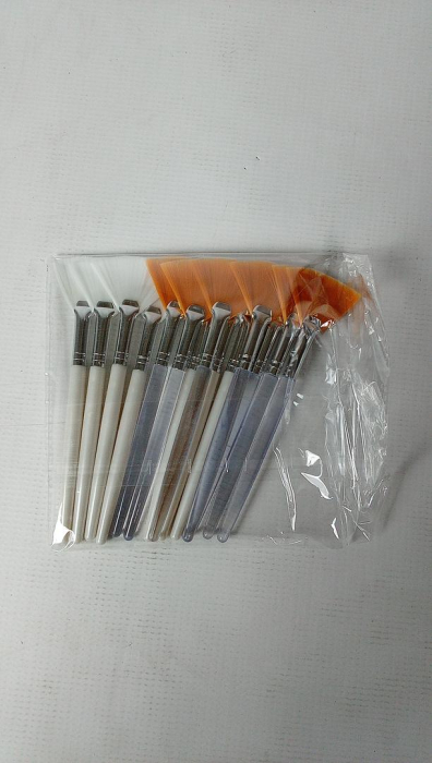 Set 14 perii moi aplicatoare pentru masti faciale, Galben/Alb [2]