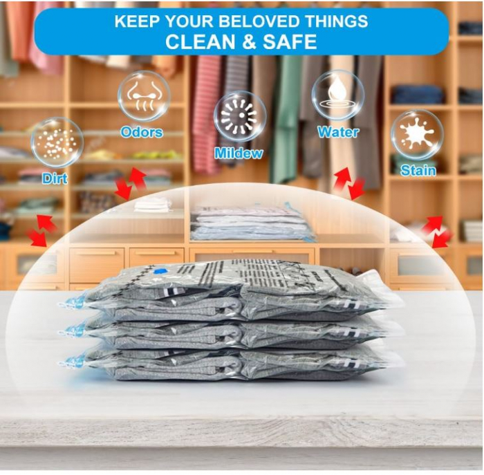 Set 15 saci de depozitare in vid BoxLegend, reutilizabili, transparent [3]