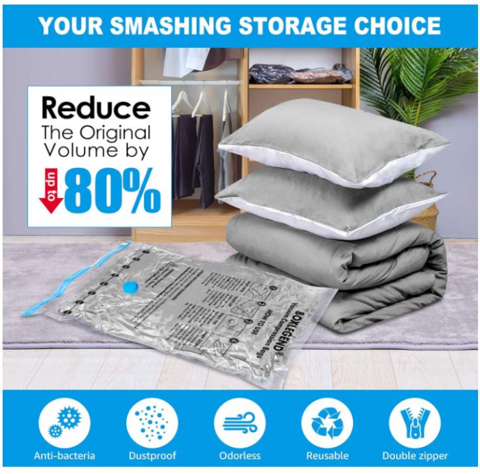 Set 15 saci de depozitare in vid BoxLegend, reutilizabili, transparent [2]