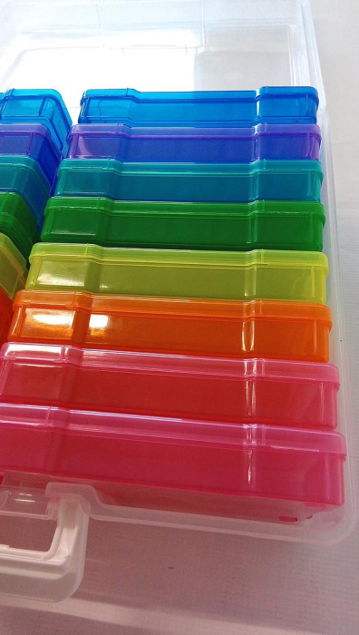 Set 16 cutii pentru depozitare din plastic Novelinks, 17 x 13 cm [7]