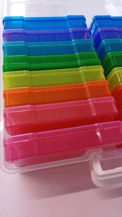 Set 16 cutii pentru depozitare din plastic Novelinks, 17 x 13 cm [6]