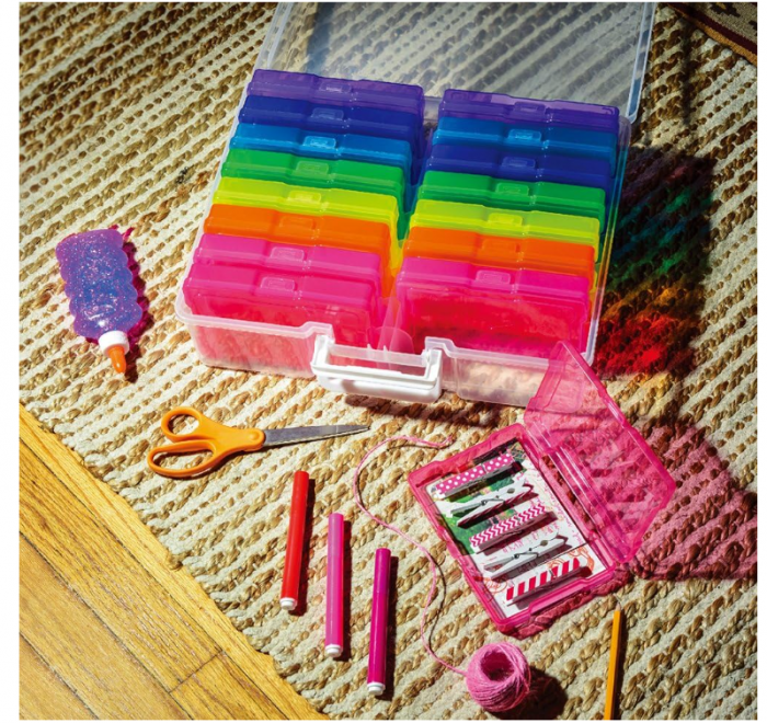 Set 16 cutii pentru depozitare din plastic Novelinks, 17 x 13 cm [10]