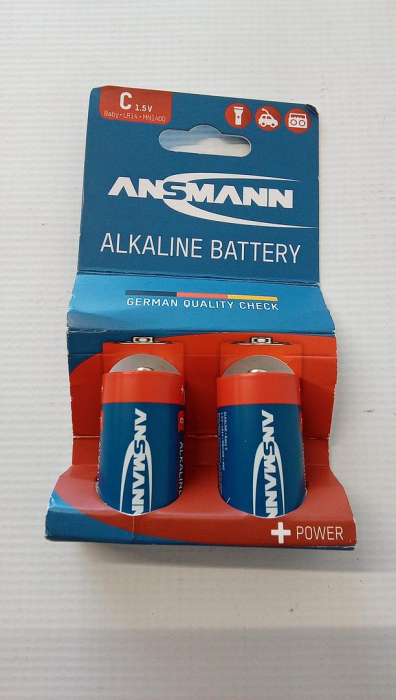 Set 2 baterii ANSMANN C, 1.5 V, LR14 [2]