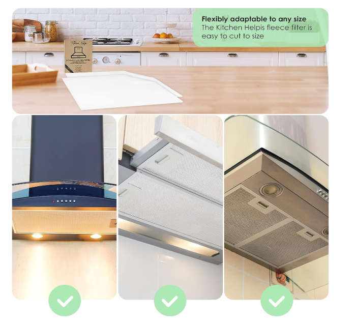 Set 2 bucati filtru grasime pentru hota Kitchen Helpis, 57 x 47 cm [4]