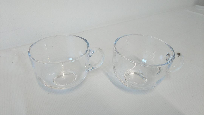 Set 2 Căni din sticlă Caribou Living, 500 ml pentru băuturi calde, ceai, cafea, ciocolată caldă [2]