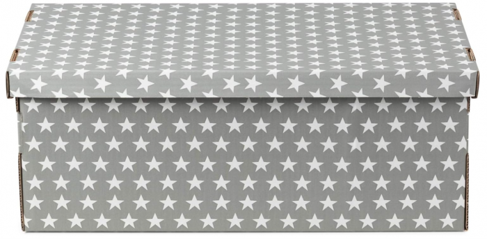 Set 2 cutii de depozitare din carton, 59 x 29 x 20 cm, RAN7054, gri [4]